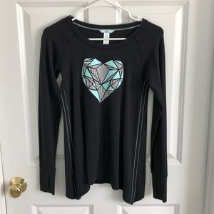 Ivivva Heart You Practice Ready Sleeve Tee Size 12